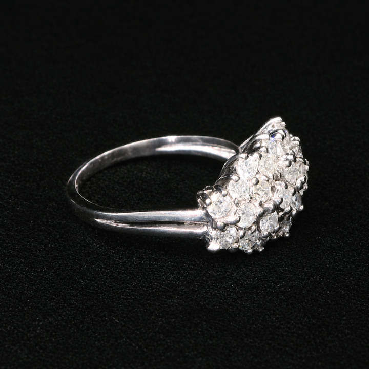 10K White Gold Estimated 1.25 CTW Natural Diamond Fashion Ring