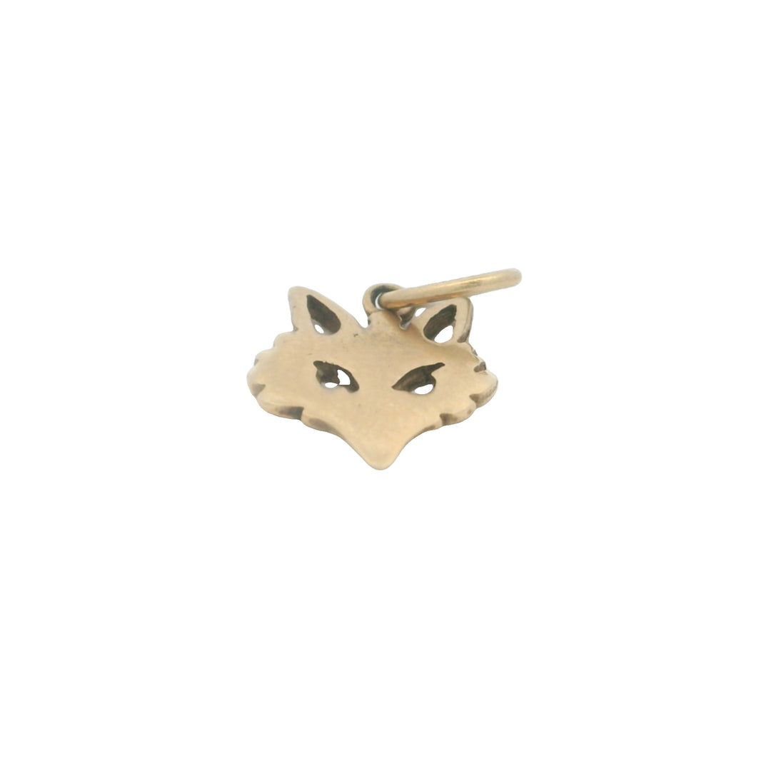 14KY Wolf Head Charm