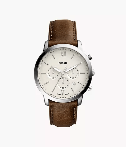 Fossil Watch: Neutra Chronograph Brown Leather FS5380