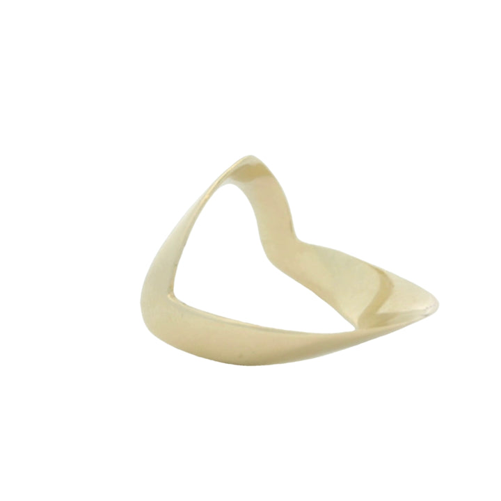 14K Yellow Gold No Stone Fashion Ring