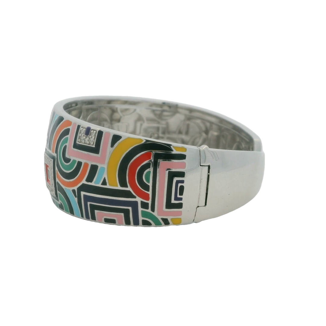 Sterling Silver Mosaic Bracelet