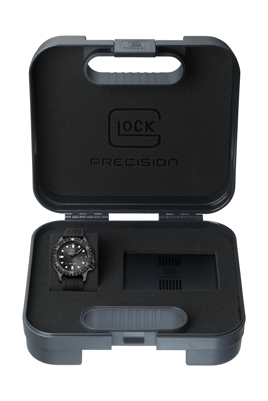 GLOCK GW-44-3-22 Stainless Steel Black Tactical Watche