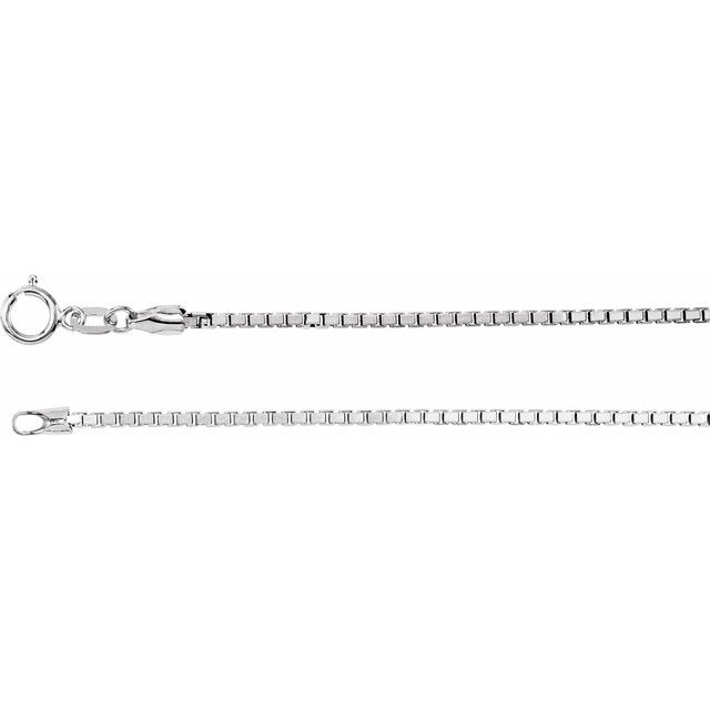 SS 1.75MM 18" DC BOX CHAIN 061
