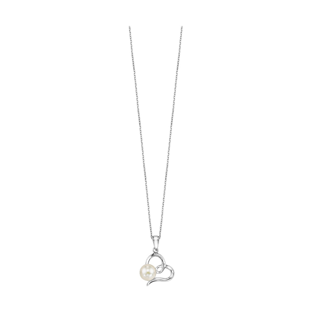Sterling Silver Pearl Pendant Necklace