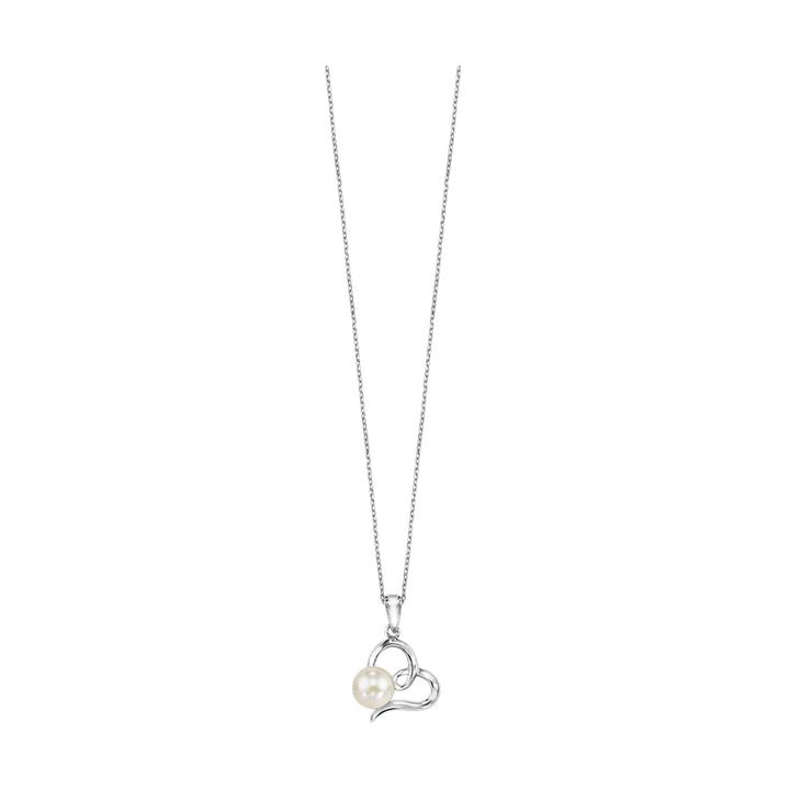 Sterling Silver Pearl Pendant Necklace