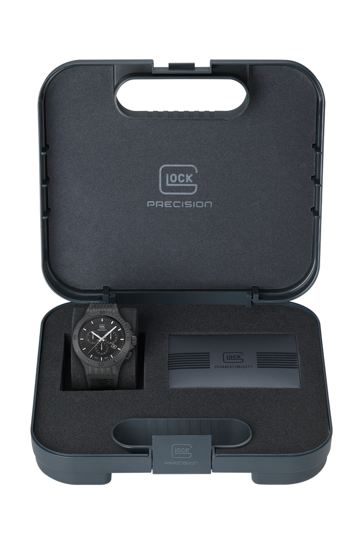 GLOCK GW-33-4-24 Silver-Tone Stainless Steel Watch with Rotating Bezel
