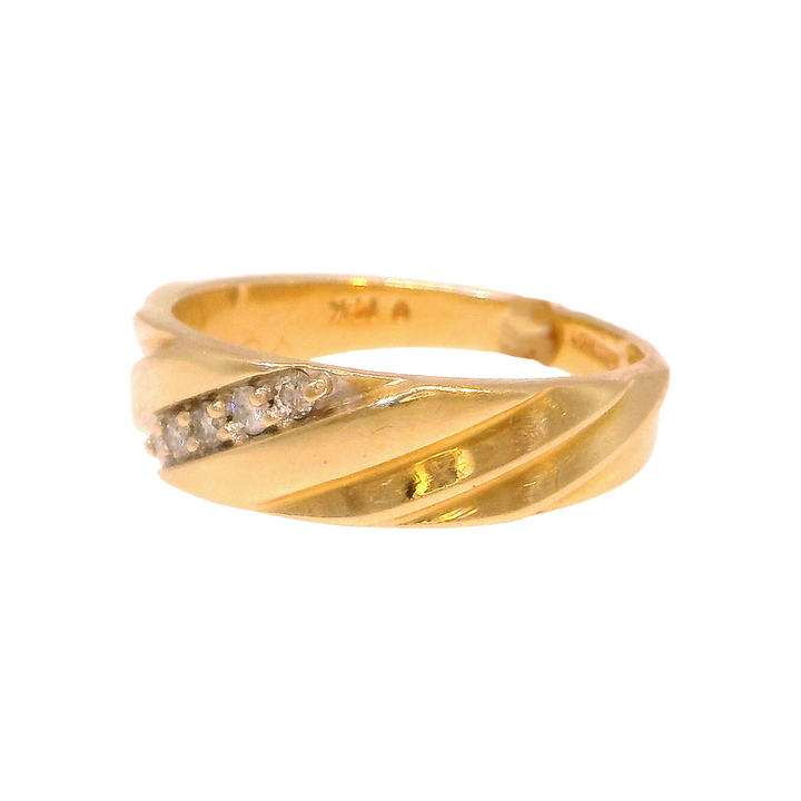 14KY EST 0.10CTW MEN'S RING SZ