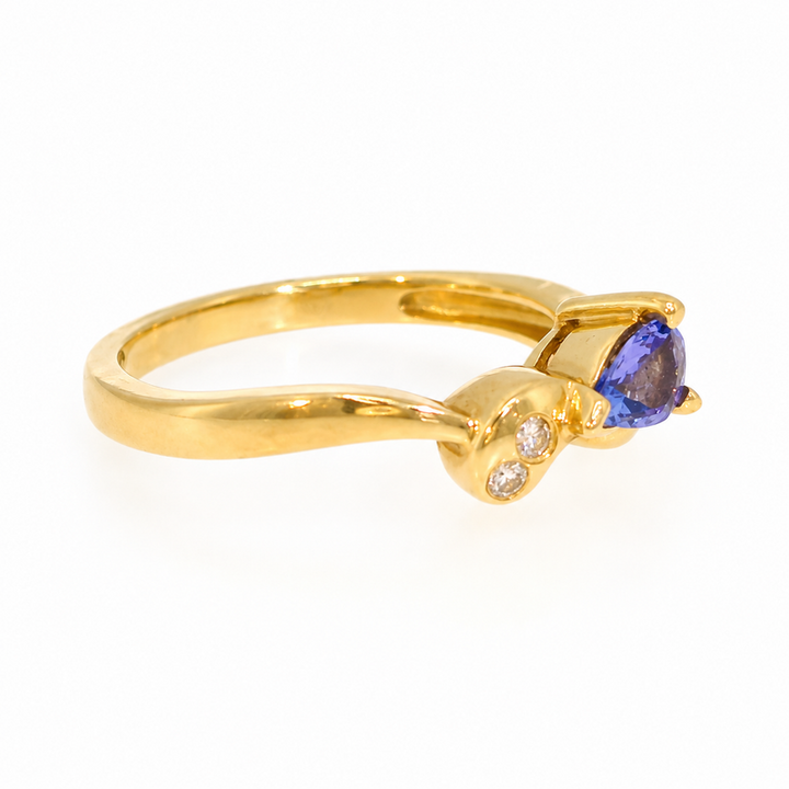 14KY .04 CTW DIA / TANZ. RING