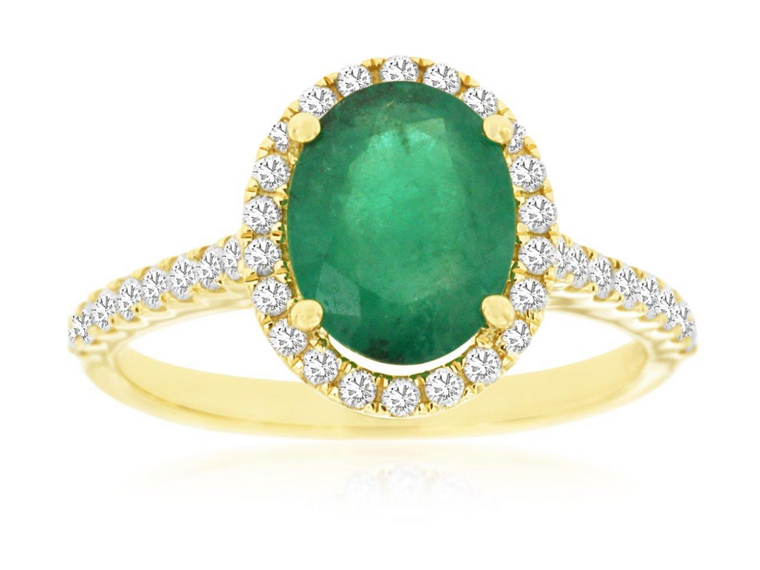 14KY .44 CTW DIA / EM RING 024