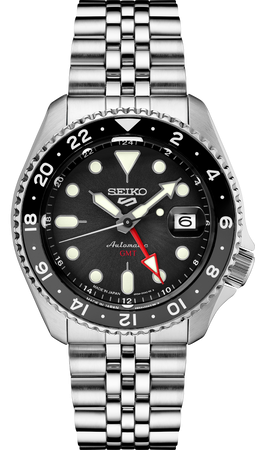 SEIKO 5 SPORTS SS AUTO GMT BLK