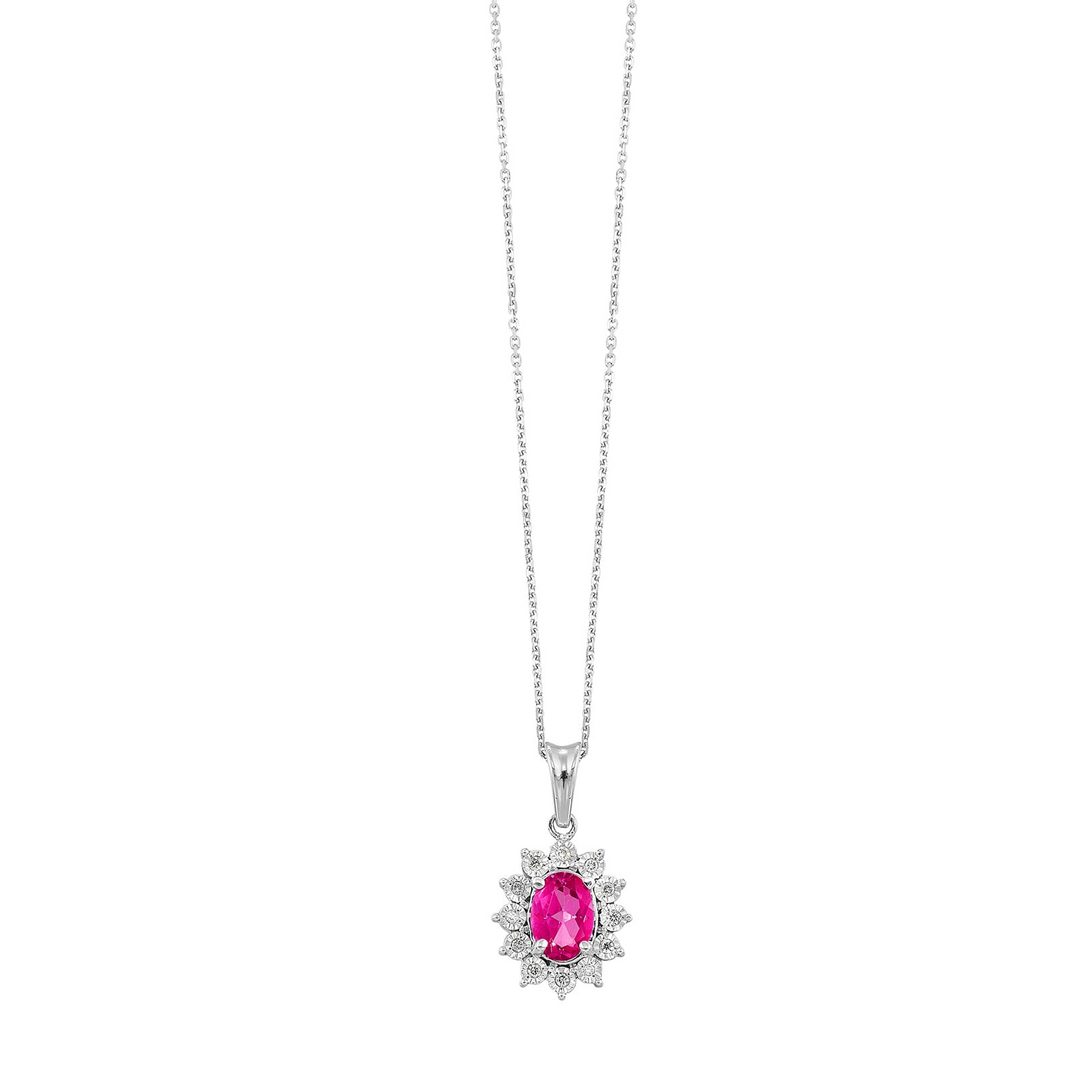 SS .05 CTW DIA / CREATED PINK