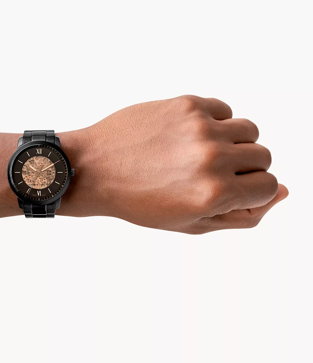 Fossil Watch: Neutra Automatic Black Stainless Steel ME3185