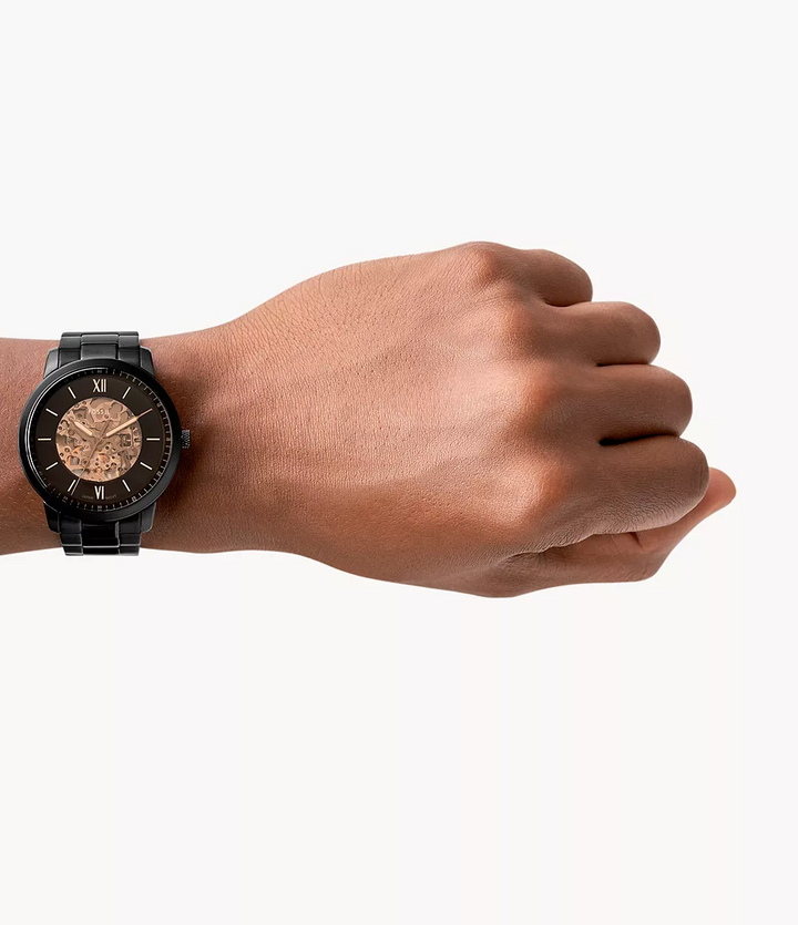 Fossil Watch: Neutra Automatic Black Stainless Steel ME3185