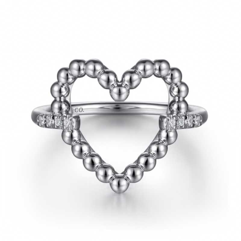 SS HEART RING 082