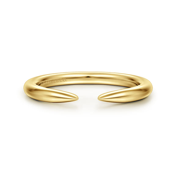 14K Yellow Gold Thin Open Anniversary Band