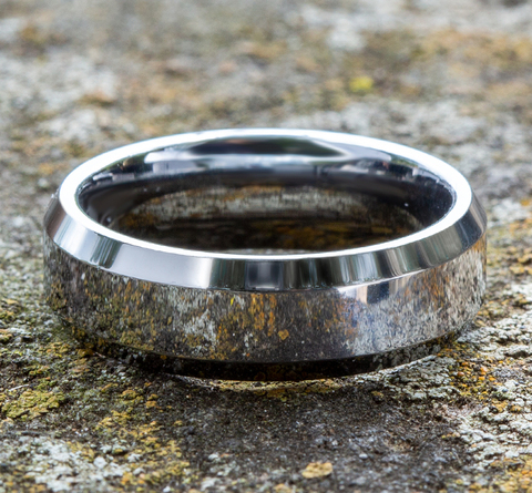 Light Gray Tungsten Satin Standard Fit 7mm Wedding Band