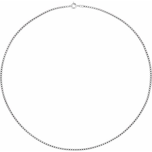 Sterling Silver Box Chain Necklace
