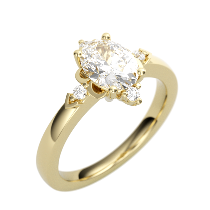 14KY .08 CTW DIA FAUX C2 0821