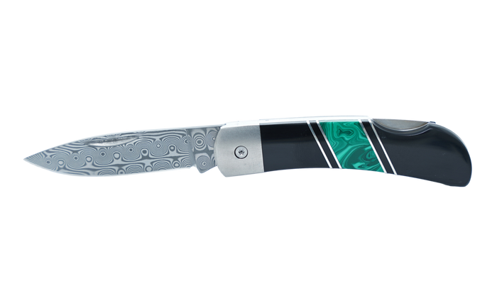 Titanium Damascus 3" Lock Back Pocket Knife