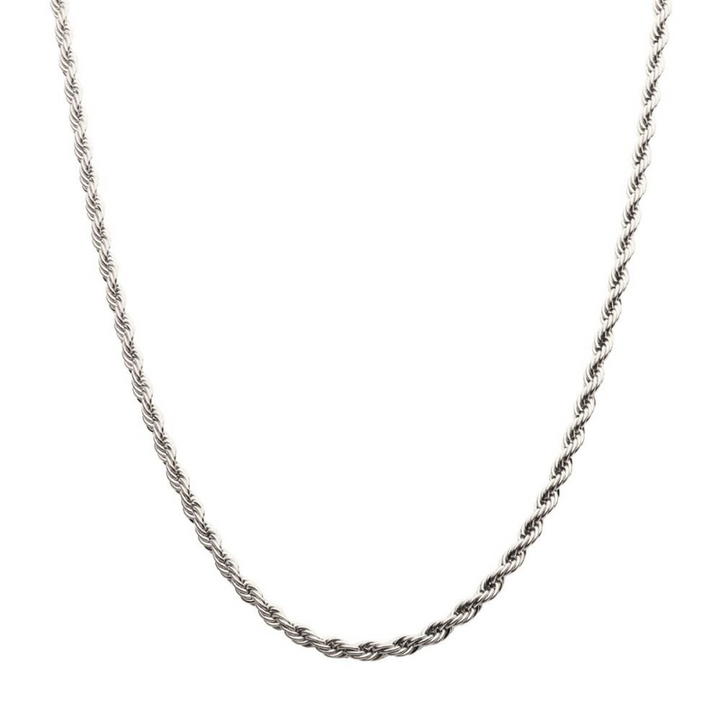 4mm Stainless Steel Rope Chain Necklace (26 Inch)
