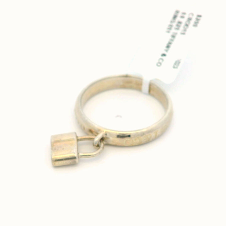 Sterling Silver Padlock Fashion Ring