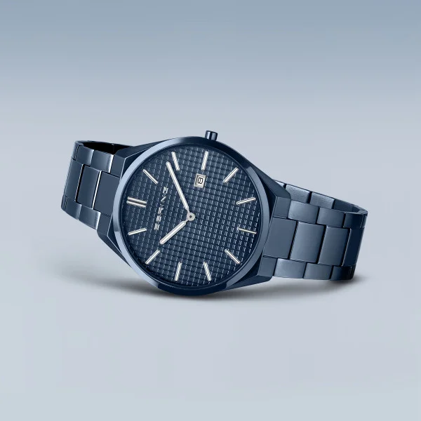 Bering Watch: Ultra Slim | polished/brushed blue | 17240-797