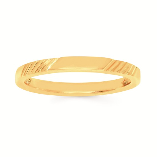 14K Yellow Gold Wedding Band