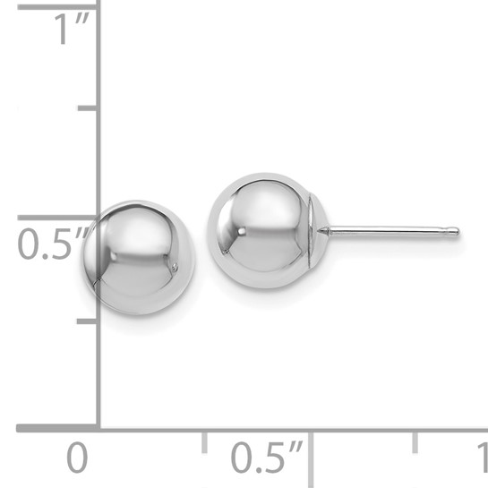 14K White Gold Fashion Stud Earrings