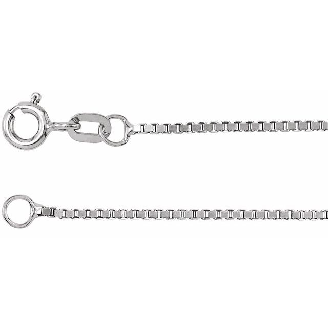Shop this sterling silver 1mm box chain, 20", from S.E. Needham Jewelers featuring a polished finish and spring ring clasp. Order today!