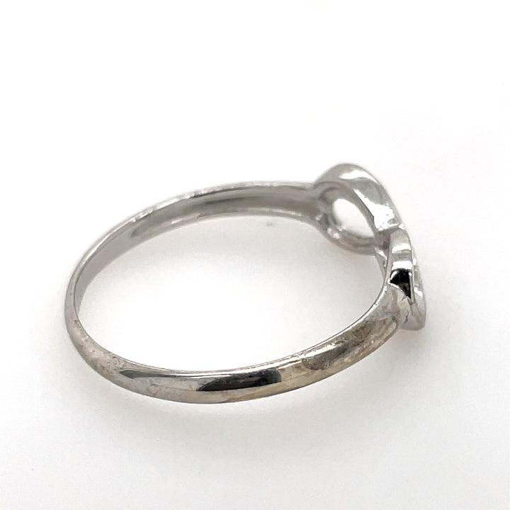 Sterling Silver and Diamond Infinity Ring