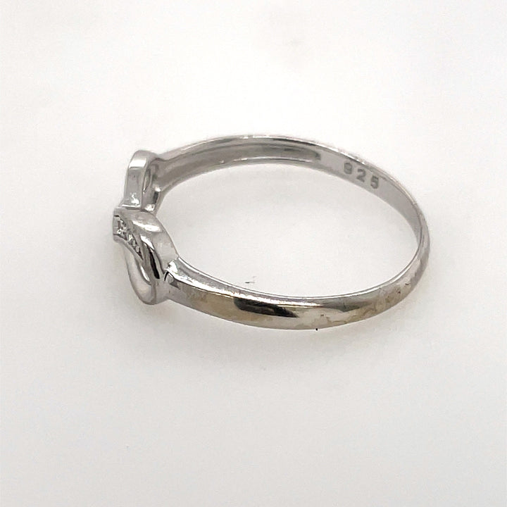 Sterling Silver and Diamond Infinity Ring
