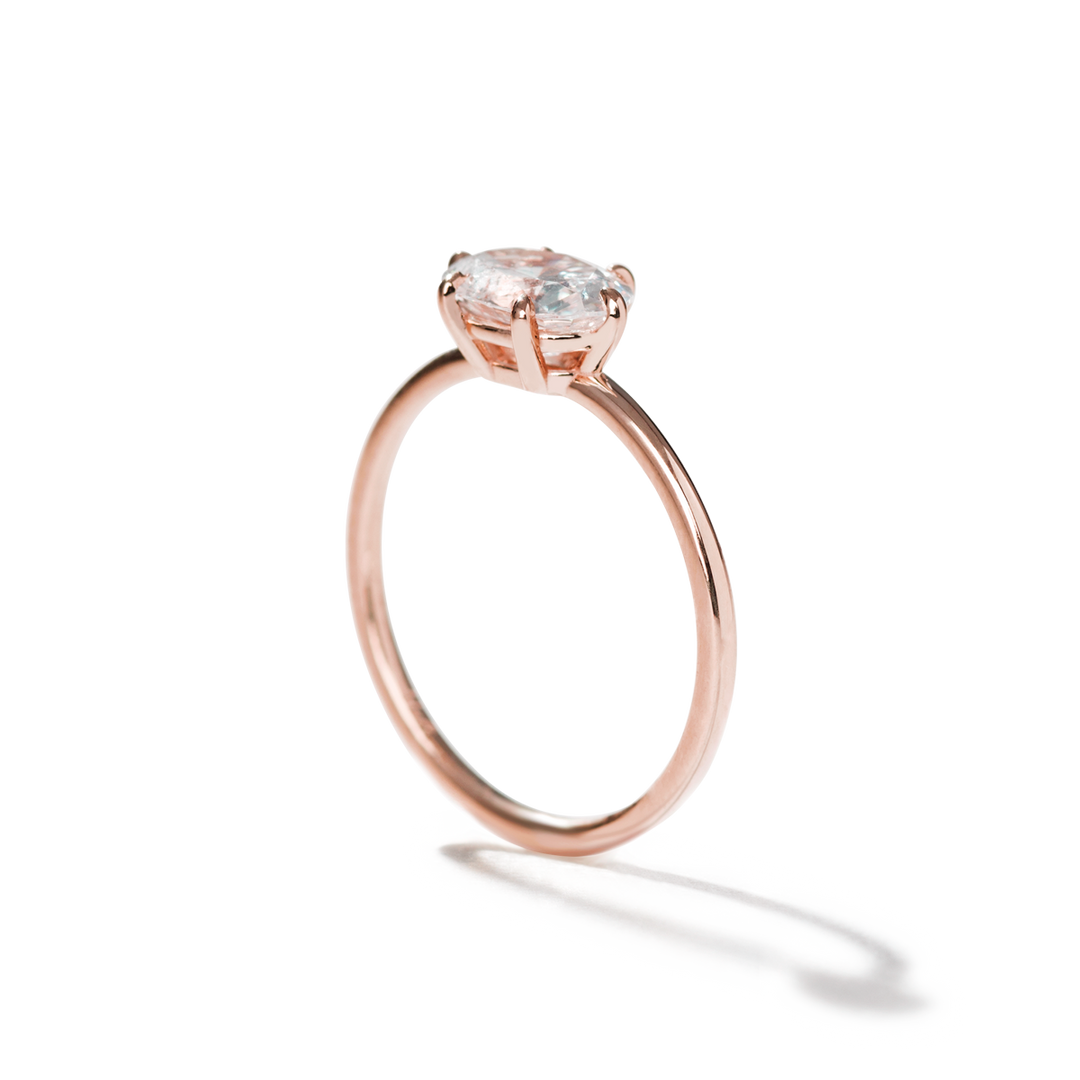 18K Gold East-West Engagement Ring 1.6mm