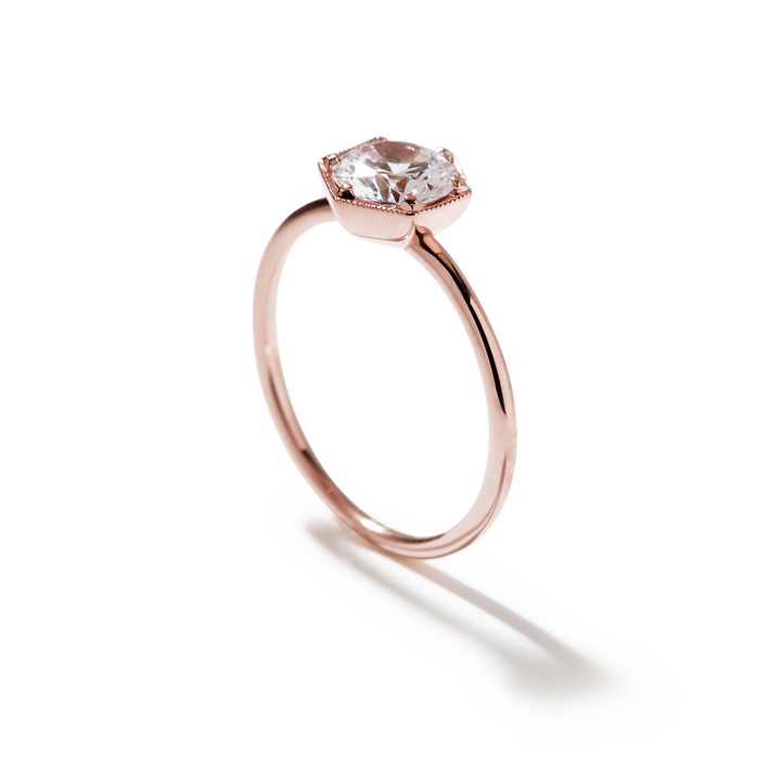 18k Gold Solitaire Engagement Ring