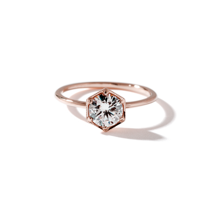 18k Gold Solitaire Engagement Ring