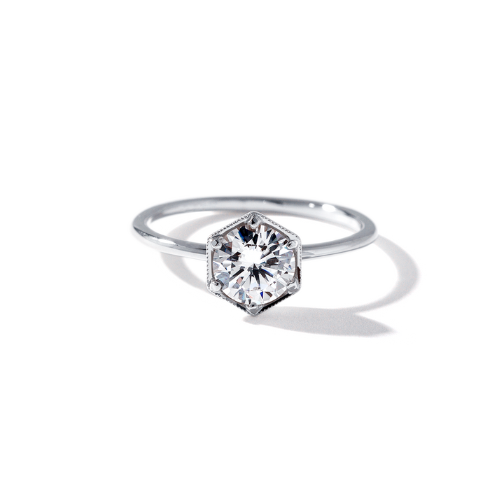 18k Gold Solitaire Engagement Ring